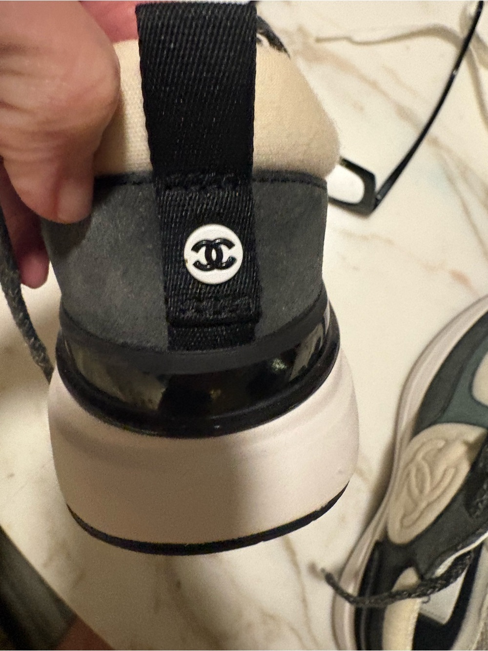 CHANEL Women’s Sneakers, two tone green from 2024 collection. Open to offers! 😊 - Picture 15 of 15